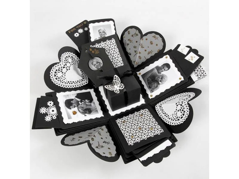 Creativ Company Geschenkschachtel Explosion Box Nature