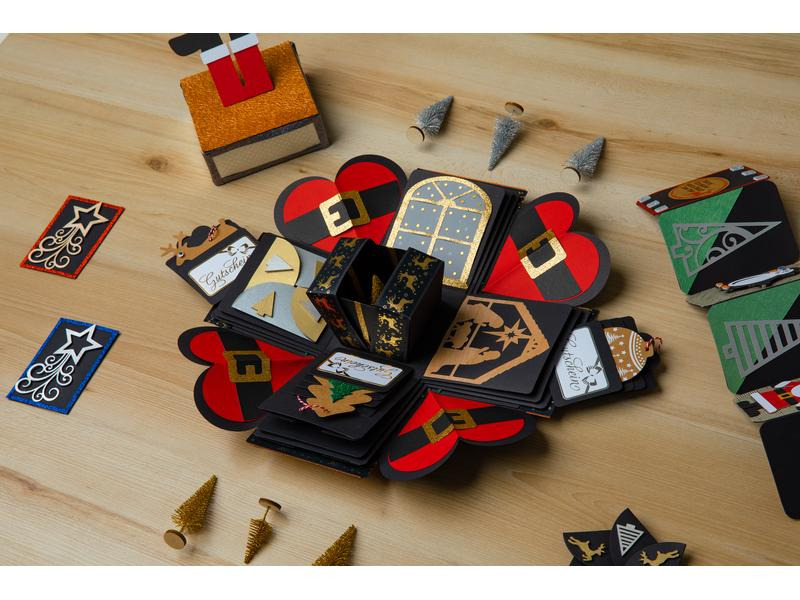 Creativ Company Geschenkschachtel Explosion Box Nature
