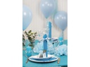 Creativ Company Organzabeutel Organza 7 x 10 cm Hellblau, 10 Stück