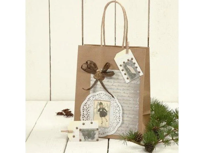 Creativ Company Papiertüte Tasche 10 Stück Braun