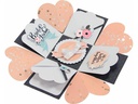Folia Geschenkschachtel Explosionsbox-Bastelsets Romantik