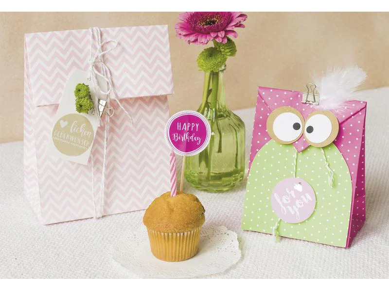 Heyda Papiertüte 12 Stück Pink