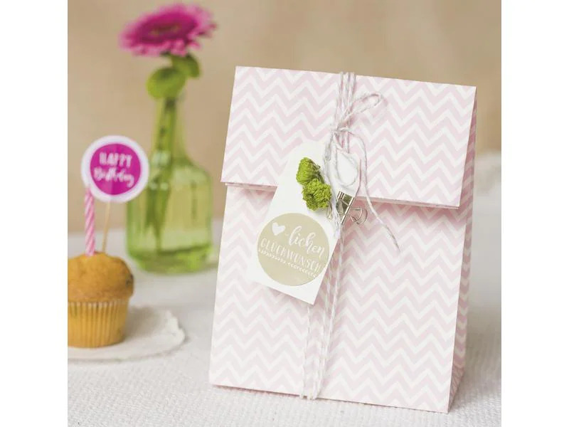 Heyda Papiertüte 12 Stück Pink