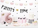 Partydeco Geschenkpapier Katze 70 x 200 cm, 2 Stück, Rosa/Weiss