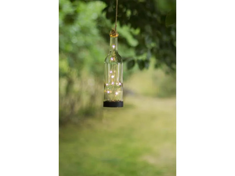 Star Trading Laterne SOLAR BOTTLE Transparent