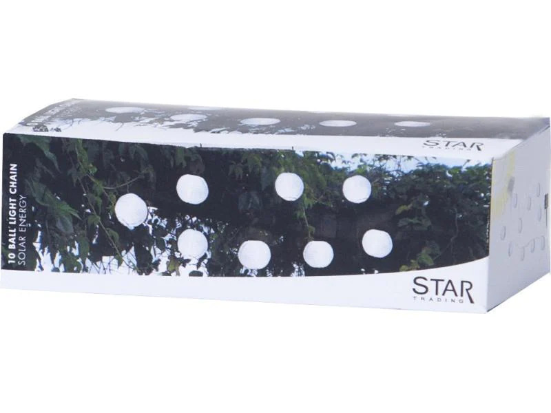 Star Trading Lichterkette SOLAR FESTIVAL Weiss