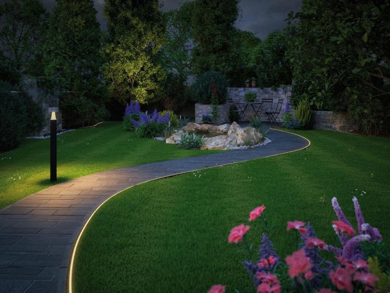 Paulmann Gartenleuchte Plug &amp; Shine NEON LIGHT STRIPE 3000 K, 5 Meter