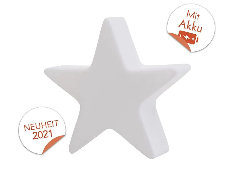 8 Seasons Design Motivlicht LED Shining Star Micro S 11.5 cm, Weiss