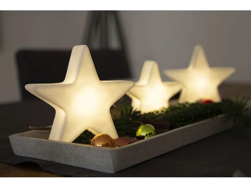 8 Seasons Design Motivlicht LED Shining Star Micro S 11.5 cm, Weiss