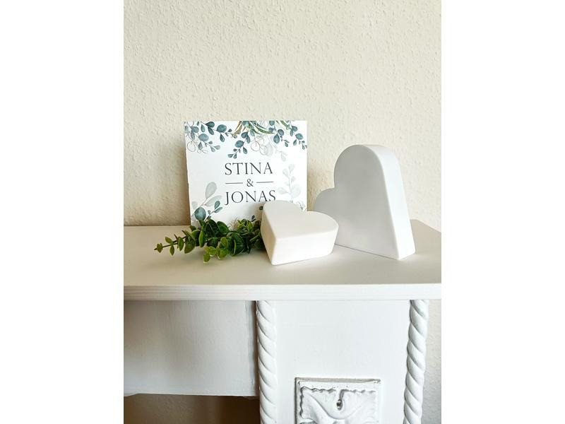 8 Seasons Design Motivlicht Shining Heart  Micro S Weiss