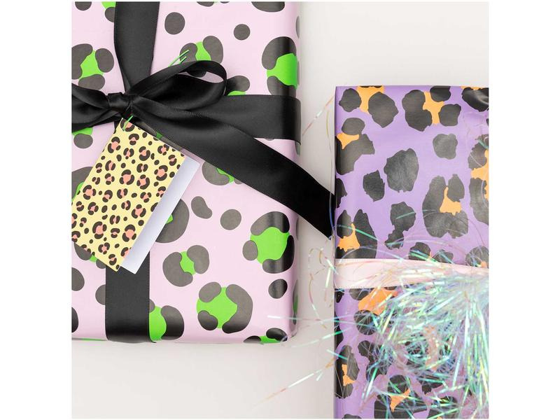 Rico Design Geschenkpapier Leo 70 x 3 m, Rosa/Grün
