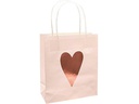 Rico Design Papiertüte Herzen 2 Stück, Rosa