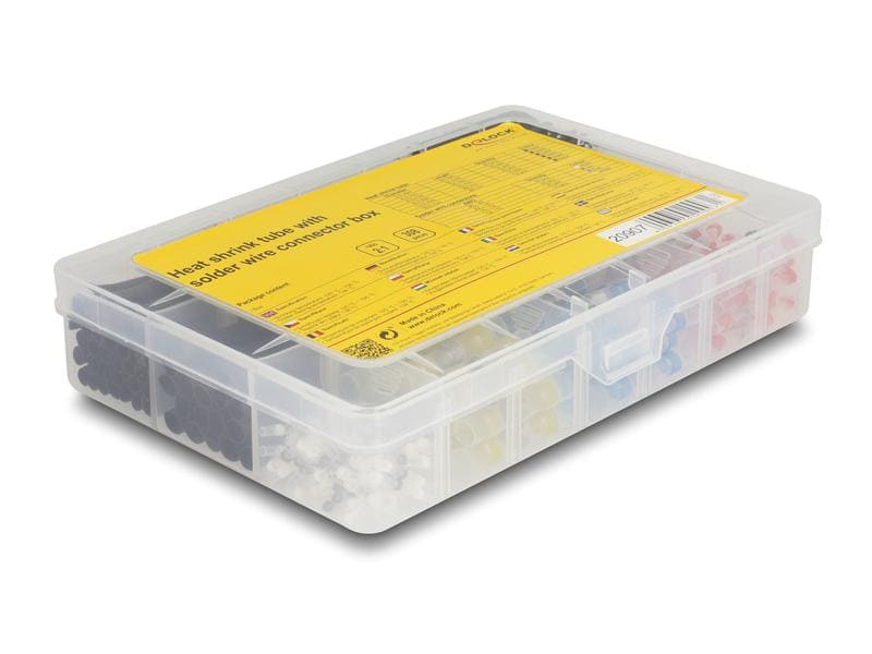 Delock Schrumpfschlauch 308-teilig Sortimentsbox, Mehrfarbig