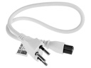FURBER.power Netzkabel C5-T12 0.5 m Weiss