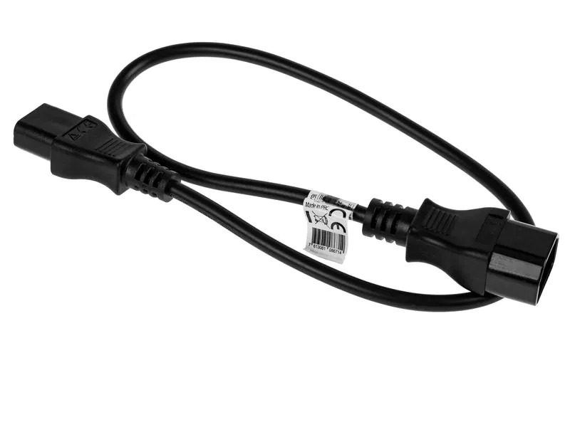 FURBER.power Verlängerungskabel C13-C14 0.5 m Schwarz