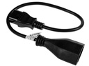 FURBER.power Verlängerungskabel C14-T13 0.3 m Schwarz