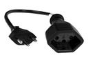 FURBER.power Verlängerungskabel T12-T13 3-polig 0.2 m