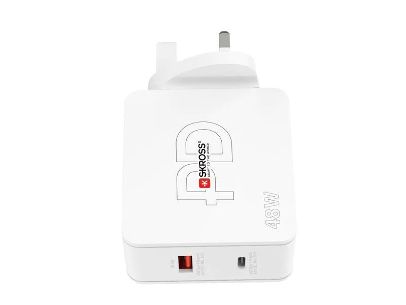 SKROSS USB Netzteil Multipower 2 Pro+, UK 48 W, 5 V 9 V