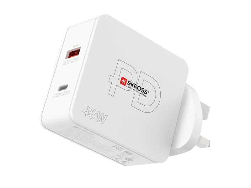 SKROSS USB Netzteil Multipower Combo+, UK 48 W, 5 V 9 V