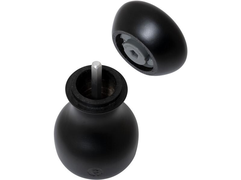 Crush Grind Salz- und Pfeffermühle Lyon 2er Set, 9.6 cm, Schwarz