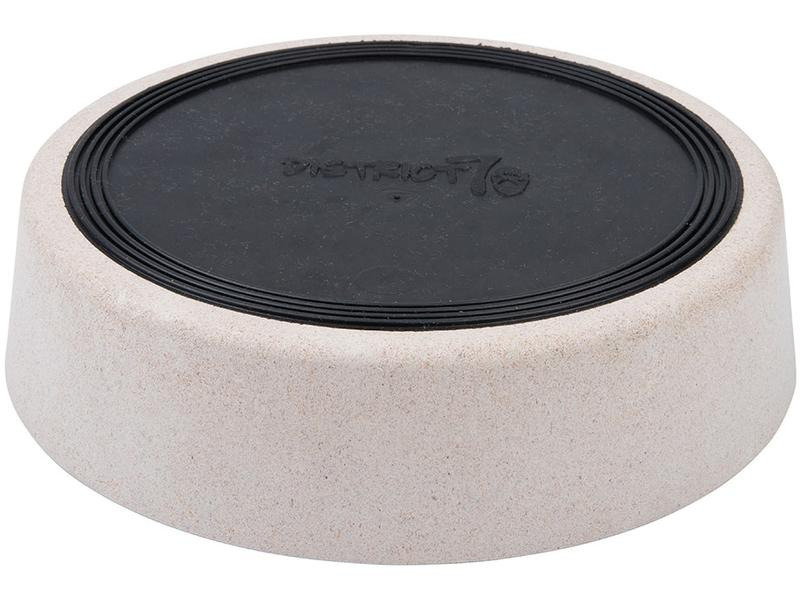 District 70 Bambusnapf Bamboo Dog Slow Feeder Ø 21 cm, Creme-Weiss