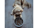 District 70 Bambusnapf Bamboo Dog Slow Feeder Ø 21 cm, Ice-Blue