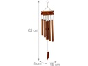 relaxdays Windspiel Tempel 62 cm