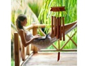 relaxdays Windspiel Tempel 62 cm