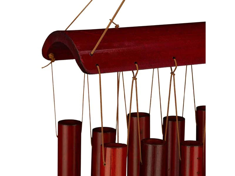 relaxdays Windspiel aus Bambus 60 cm