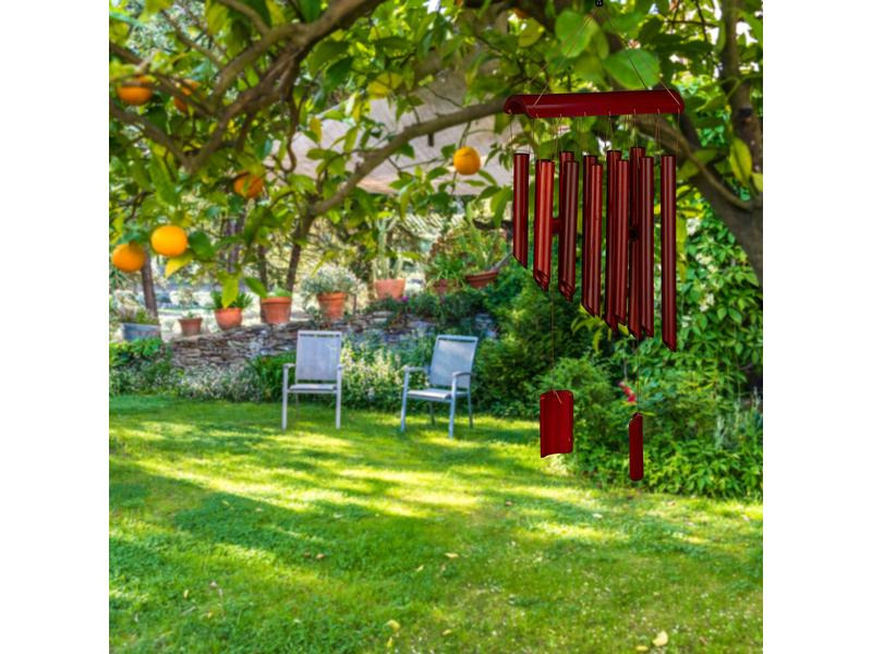 relaxdays Windspiel aus Bambus 60 cm