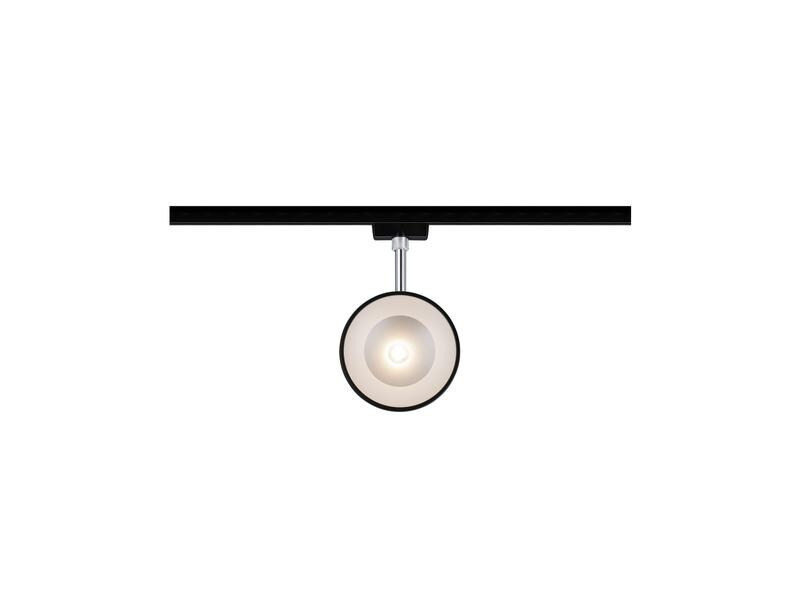 Paulmann LED Schienenspot URail Arena, 14 W, 2700 K, Schwarz/ Chrom