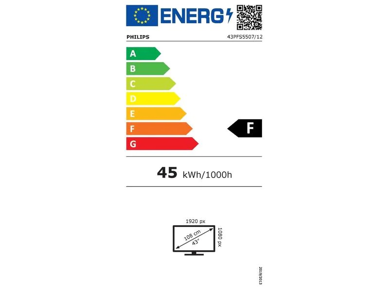 Philips TV 43PFS5507/12 43, 1920 x 1080 (Full HD), LED-LCD