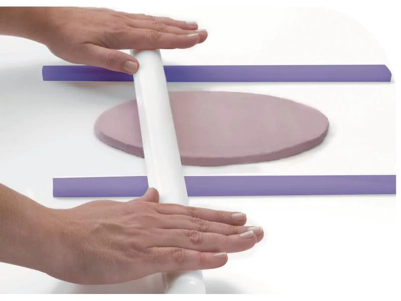 Ibili Teigstäbe Violett/Weiss/Pink