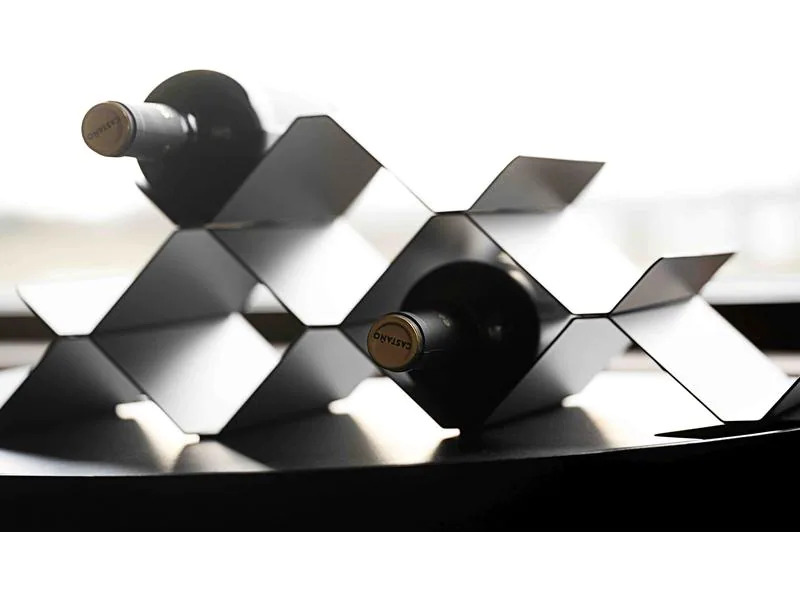 Zone Denmark Weinregal Rocks für 9 Flaschen, Schwarz