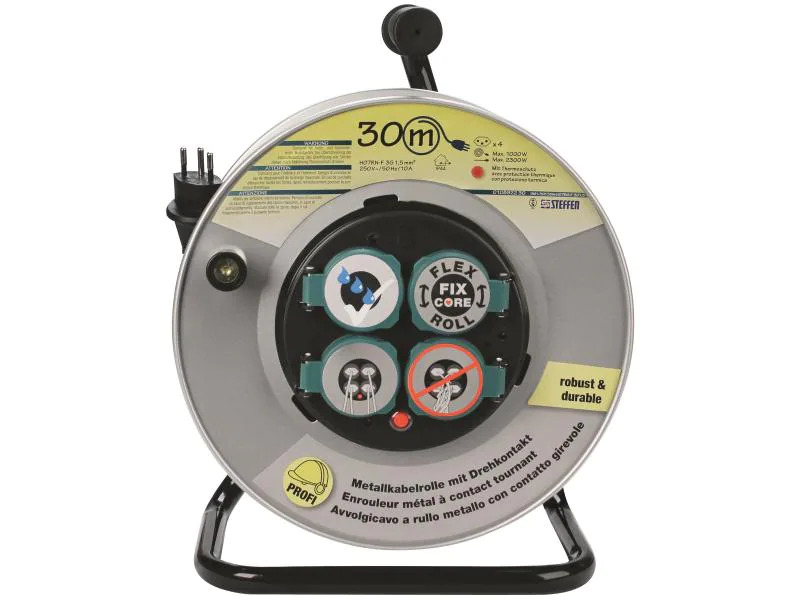 STEFFEN Kabelrolle PowerRoll FixCore 30 m