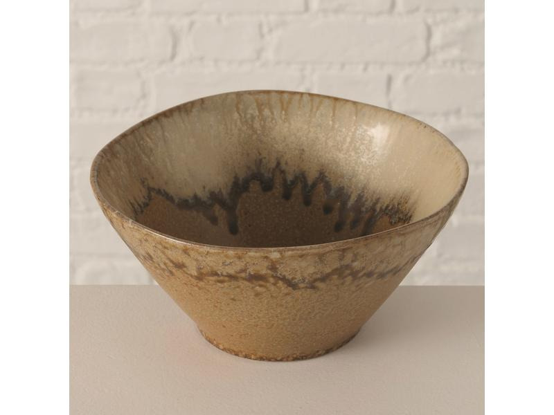 Boltze Schale Orella 19 cm, 1 Stück, Braun