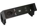 Bachmann Tischsteckdosenleiste DESK 2, 1x T13, 1x USB A/C, 1x Custom