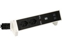 Bachmann Tischsteckdosenleiste DESK 2, 2x T13, 1x USB A/C