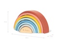 Pinolino Stapelspielzeug Holz-Regenbogen Ruby