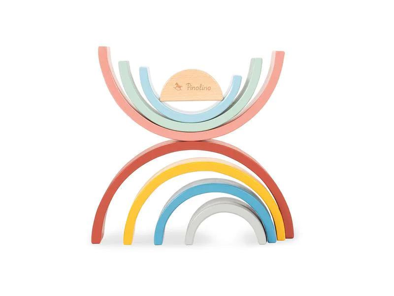 Pinolino Stapelspielzeug Holz-Regenbogen Ruby