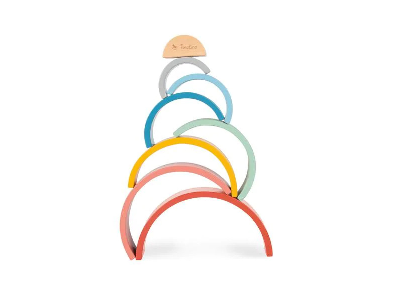 Pinolino Stapelspielzeug Holz-Regenbogen Ruby