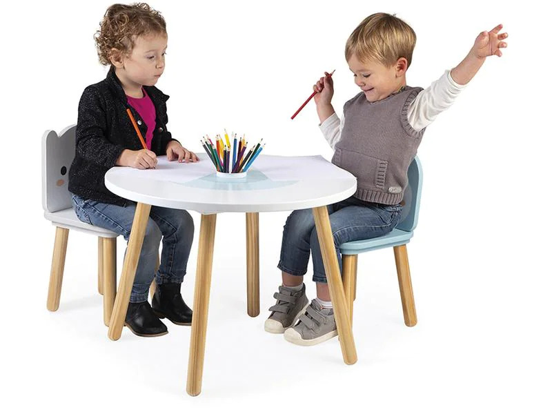 Janod Kindertisch- und Stuhlset Arktis 3-teilig