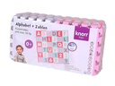 Knorrtoys Puzzlematte Alphabet + Zahlen pink-rosa