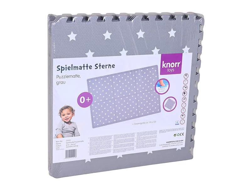 Knorrtoys Puzzlematte Sterne Grau