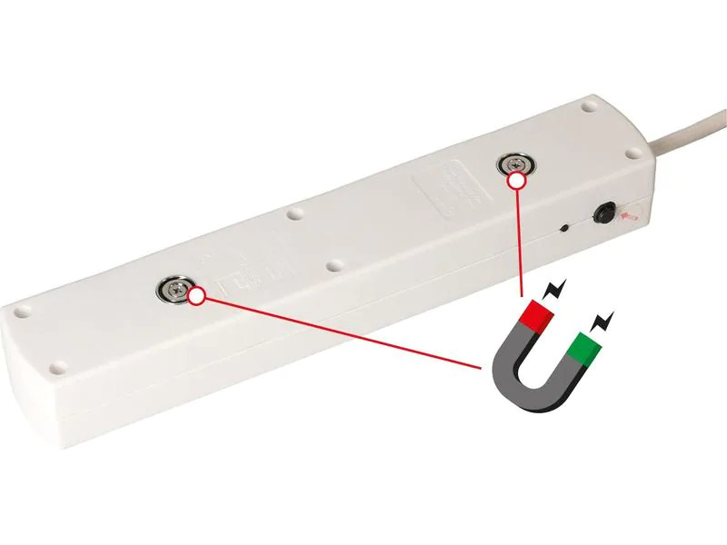 Max Hauri Steckdosenleiste SafetyLine 5x T13 mit USB A, weiss