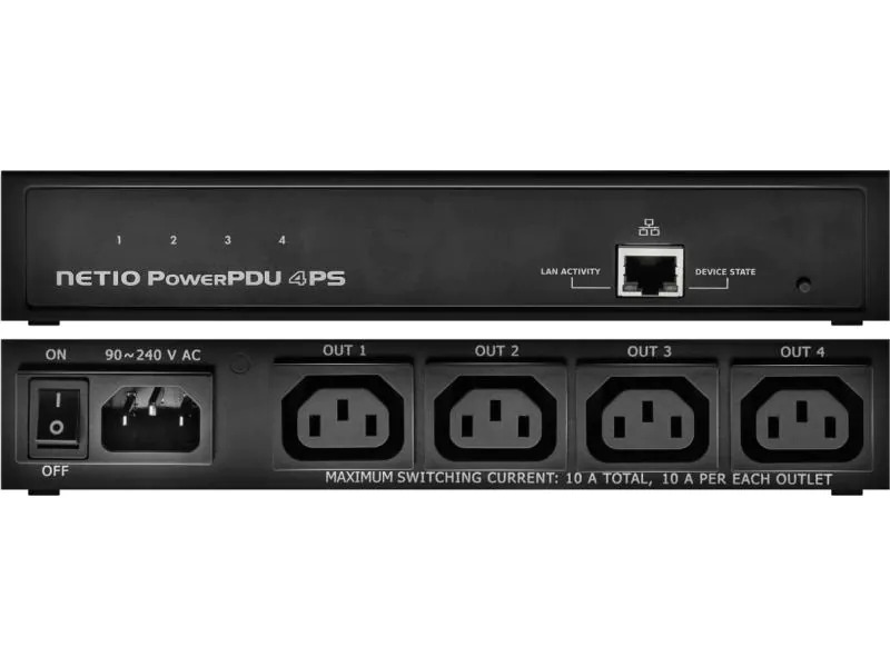 NETIO IP-Steckerleiste PowerPDU 4PS CH 4x C13