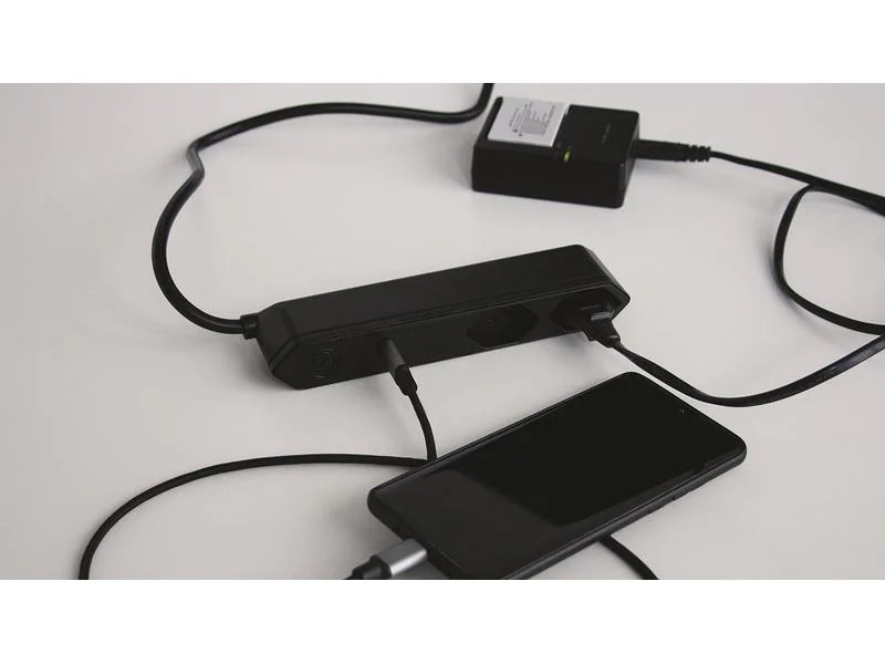 STEFFEN Steckdosenleiste STEBA IQ 2xT13 1xUSB-C PD 18W Schwarz