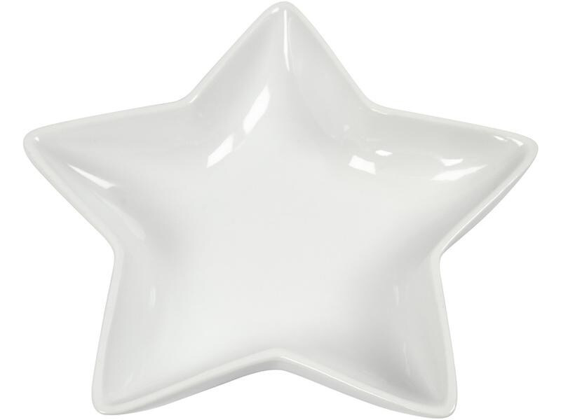 Creativ Company Deko Teller Stern Stern, 20 x20 x 3 cm