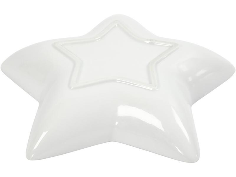 Creativ Company Deko Teller Stern Stern, 20 x20 x 3 cm