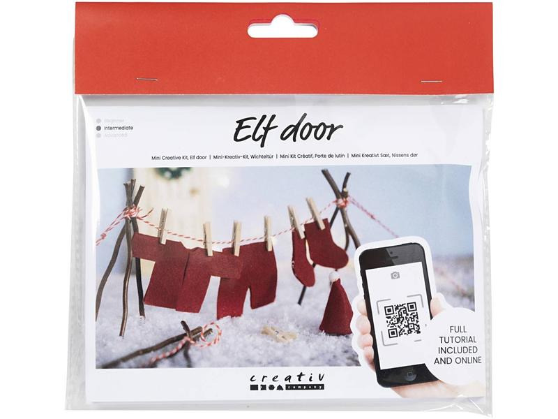 Creativ Company Mini-Utensilien Wichteltür Szene Kleider Aufhängen
